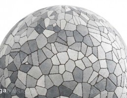 تکسچر پیاده رو بتنی نامنظم